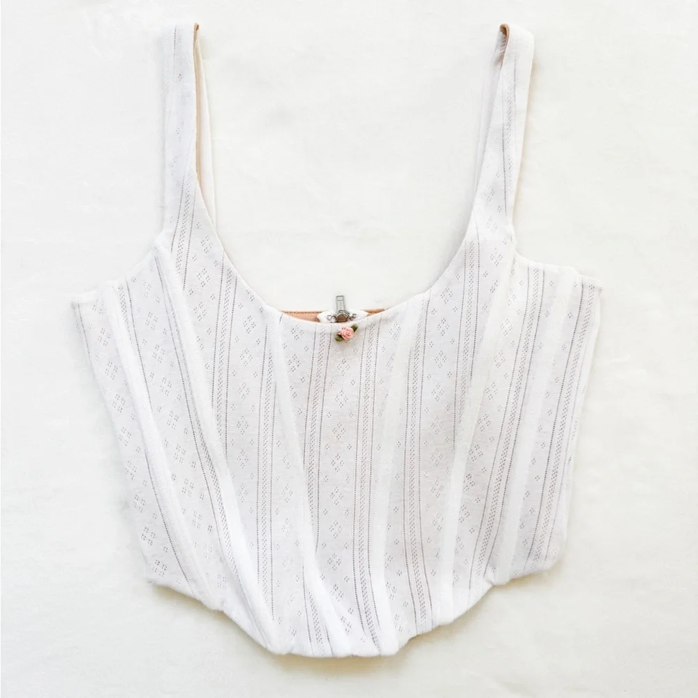 🍒🍒SOLD🍒🍒With Jean pointelle bustier - Picture 1 of 4